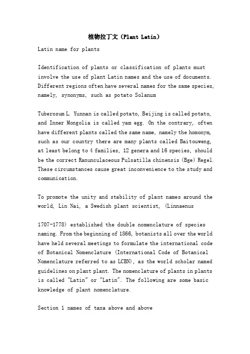 植物拉丁文（PlantLatin）