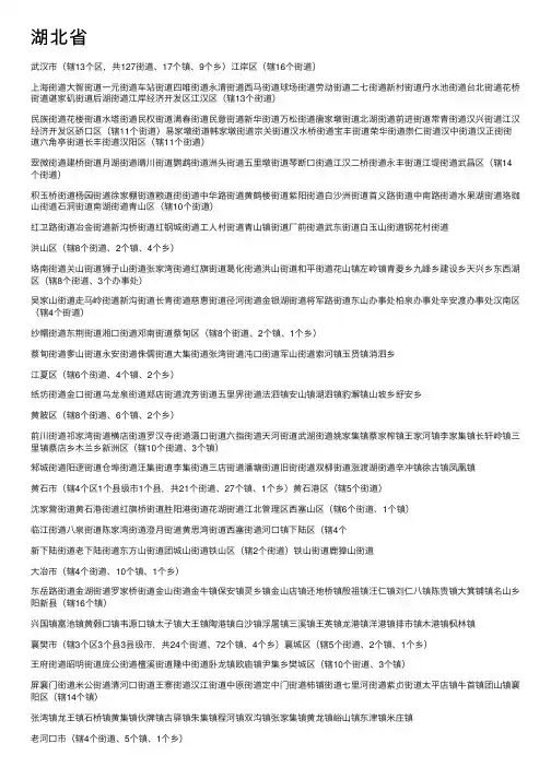 湖北省——精选推荐