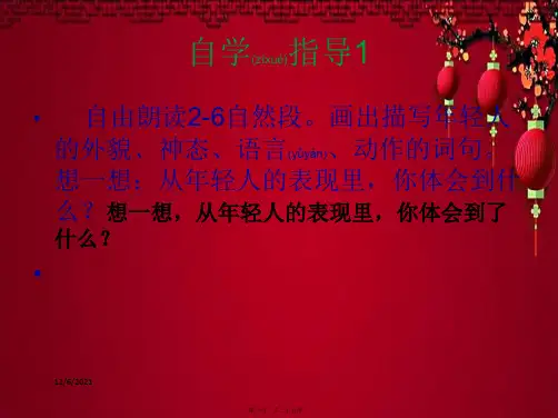 四年级语文下册 第8单元 36《尊严》课件5 沪教沪教小学四年级下册语文课件