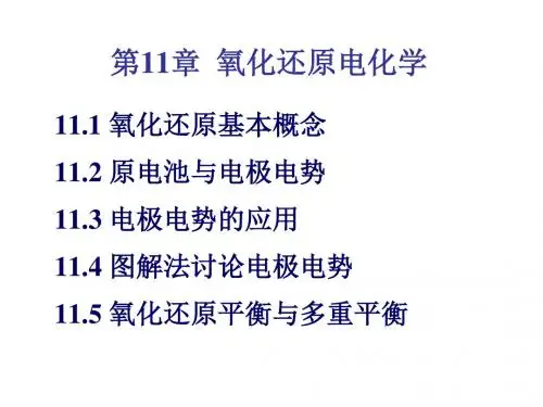 第10章 氧化还原与电化学