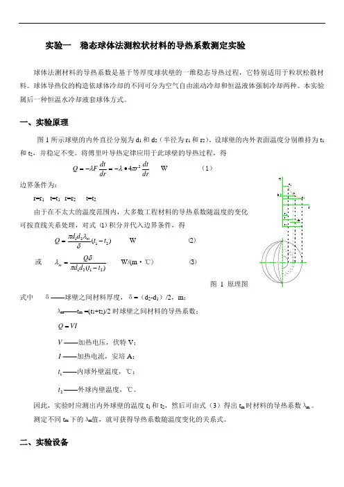 传热学实验(导热,对流)-2015