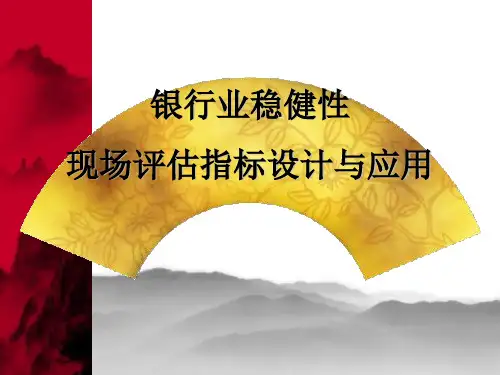 银行业稳健性监测指标设计与应用课件