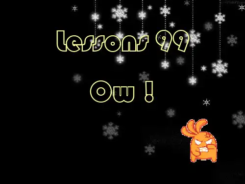 新概念英语NCE_Lesson99-100(共37页)课件