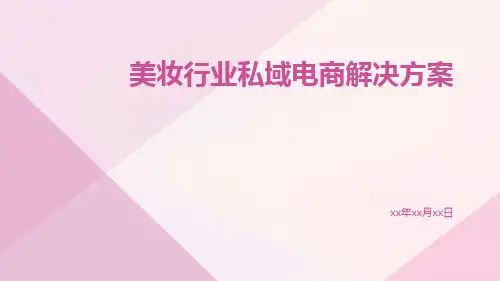 美妆行业私域电商解决方案ppt