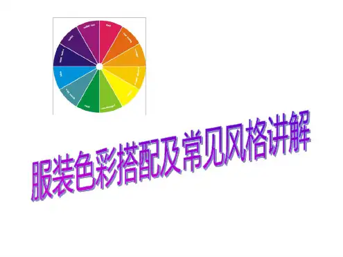 服装色彩搭配课件及常见风格讲解描述