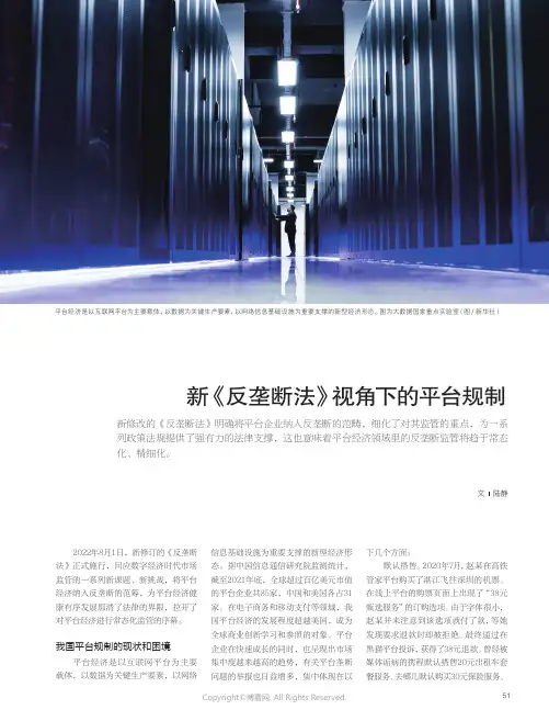 新《反垄断法》视角下的平台规制