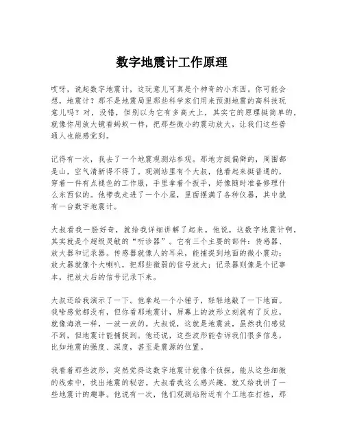 数字地震计工作原理