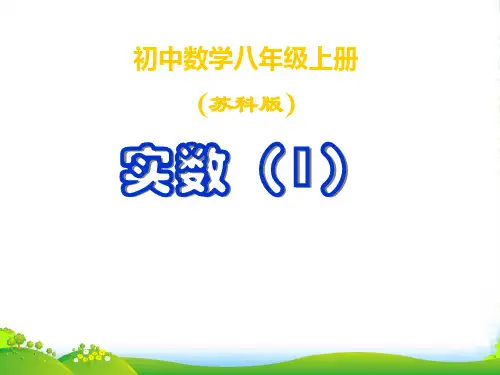 苏科八年级数学上册《实数1》课件