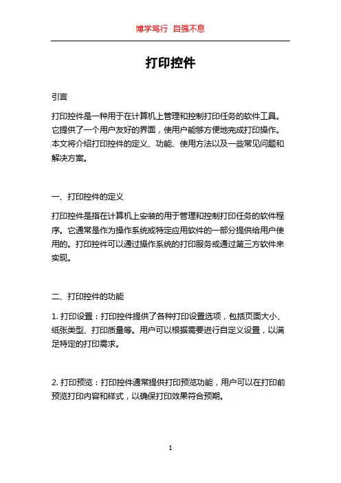 打印控件_精品文档