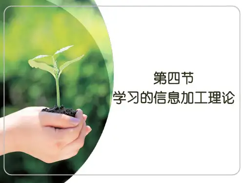 5-4认知学习理论4学习的信息加工理论