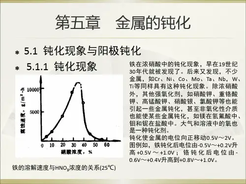 腐蚀学原理-第五章 金属的钝化