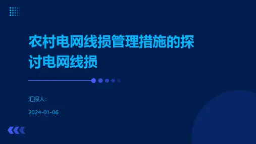 农村电网线损管理措施的探讨电网线损