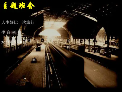 人生好比一次旅行生命列车