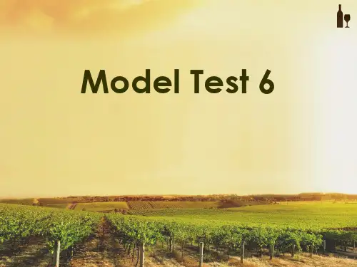 昆工2012年英语四级辅导model test 6