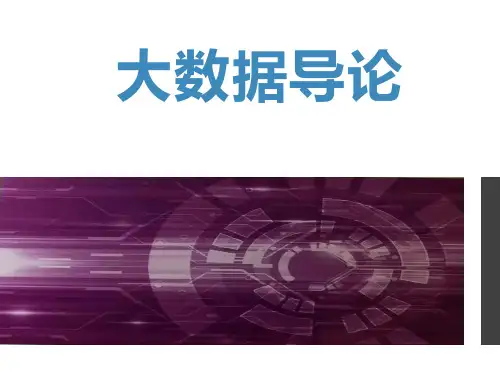 大数据导论 第1章 大数据概念与应用