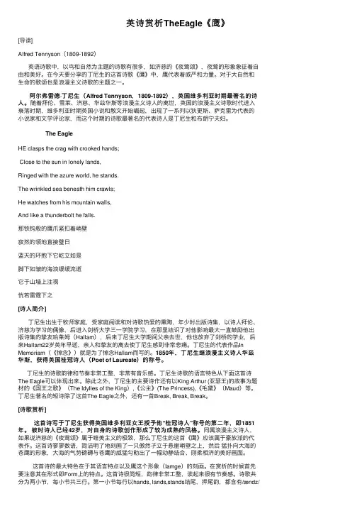 英诗赏析TheEagle《鹰》