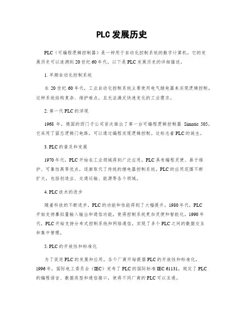 PLC发展历史