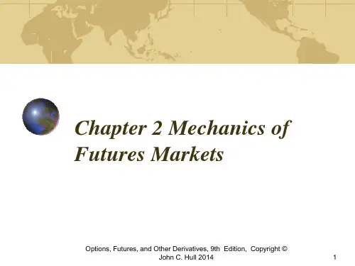 金融工程学：Chapter 2 Mechanics of Futures Markets