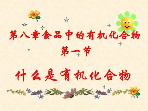 什么是有机化合物 PPT教学课件2 沪教版
