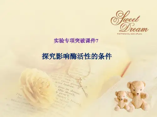 高考生物实验：探究影响酶活性的条件