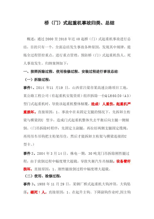 桥(门)式起重机事故控制