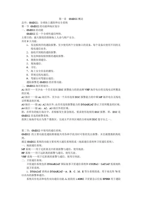 第一章  GMDSS概论