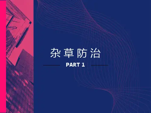 杂草防治研究方法