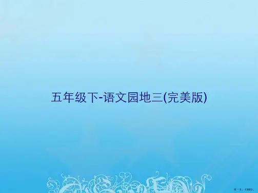 五年级下-语文园地三(完美版)