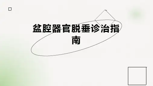 盆腔器官脱垂诊治指南