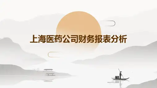 上海医药公司财务报表分析