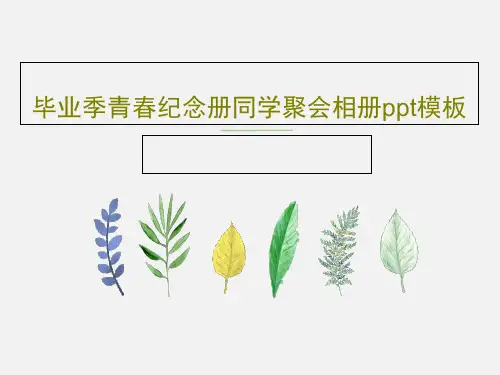 毕业季青春纪念册同学聚会相册ppt模板共22页