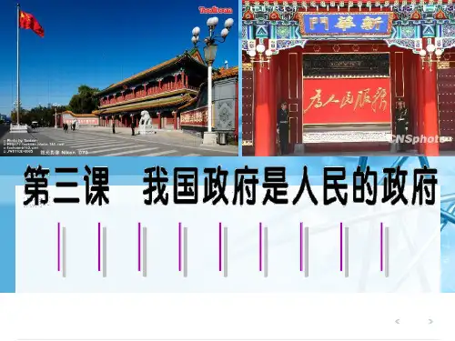 高中思想政治《1政府：国家行政机关》优质教学课件
