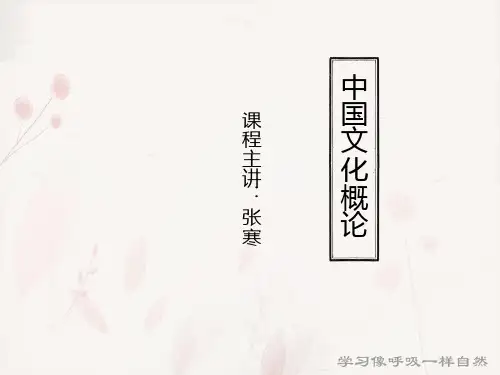 中国文化概论(第三讲) (优选.)