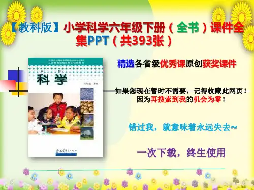 【教科版】小学科学六年级下册(全书)课件全集PPT(共393张)
