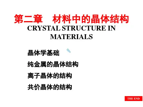 西安交通大学材料科学基础课件-考研必备