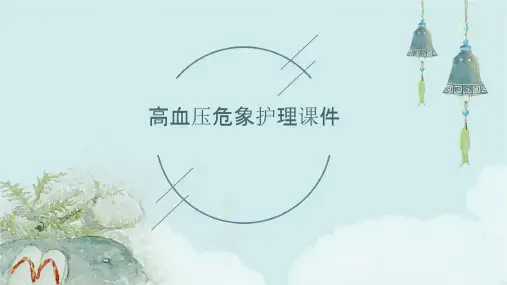高血压危象护理课件