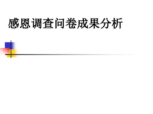 感恩问卷调查报告