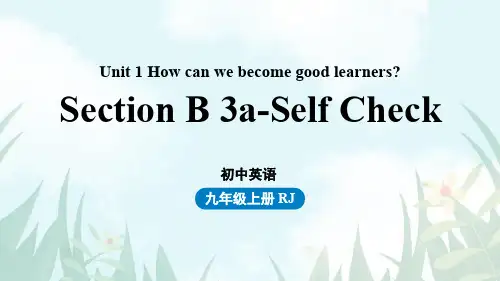 人教新目标版九年级英语全册课件Unit 1 How can we become good learn