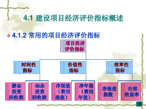 4.建设项目经济评价指标