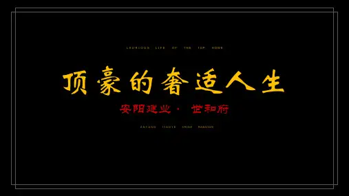 安阳建业世和府 洋房+别墅合院 豪宅户型产品解析