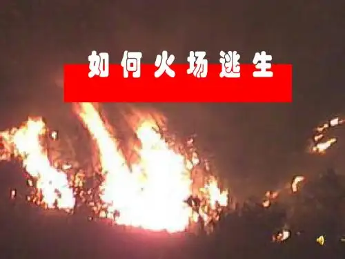 初中主题班会《如何火场逃生、火灾演练》PPT课件