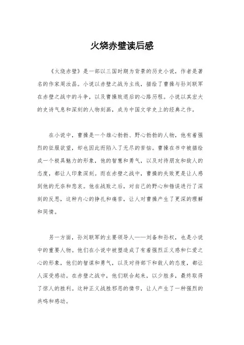 火烧赤壁读后感