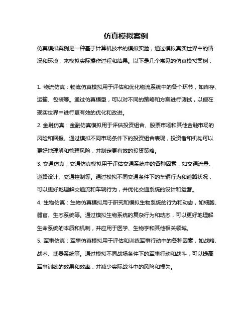 仿真模拟案例