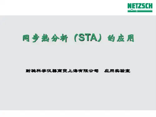 STA-应用 同步热分析仪