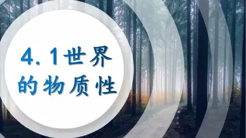 高二政治讲座4.1 世界的物质性
