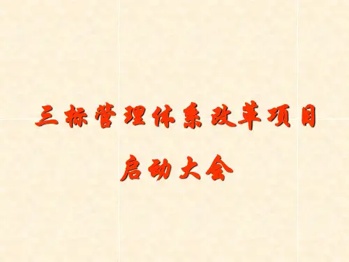 管理体系项目启动大会