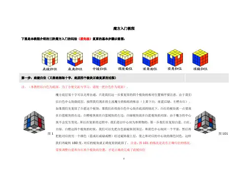 新手玩魔方入门教程