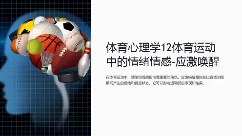 体育心理学12体育运动中的情绪情感-应激唤醒