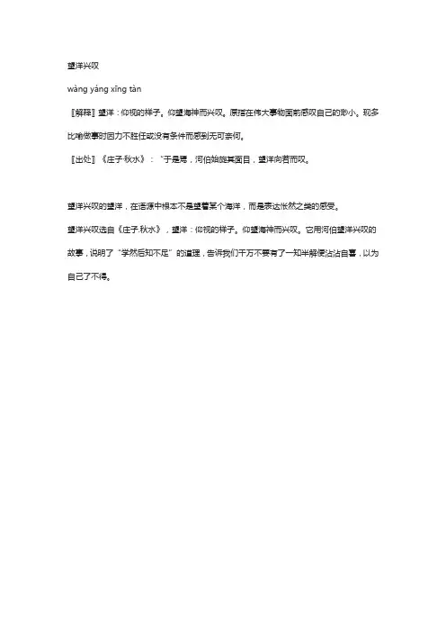 望洋兴叹
