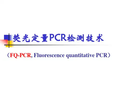 荧光定量PCR检测技术